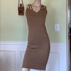 Beautiful brown Stretch Bandage Style Dress M